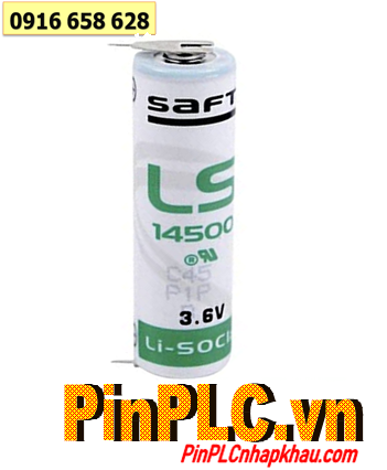 Saft LS14500, Pin PLC Saft LS14500 (chân thép) size AA 2600mAh 3.6v 